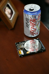 Seagate's latest product next to a Coke can