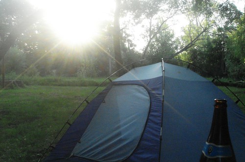 tent and sun