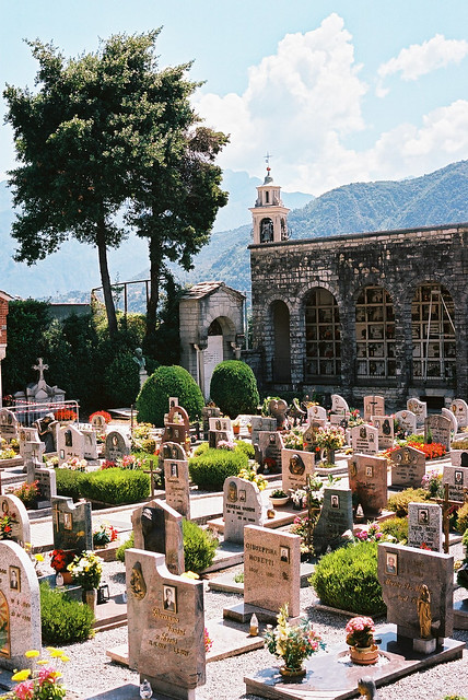 Cemetery in Lenno, Italy