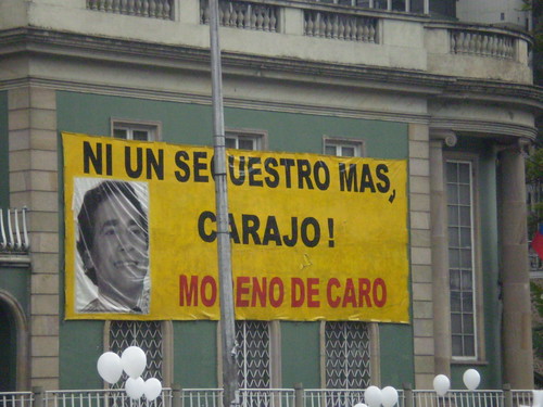 Marcha 20 de julio - "Ni un secuestro más, carajo! Moreno de Caro"