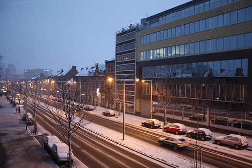 Sneeuw in Leuven