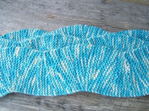 Waves in the Sky Scarf- Finished 2