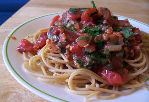Pasta with Spicy Red Clam Sauce