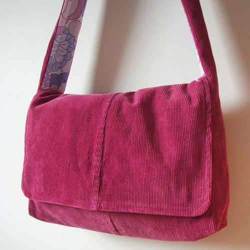 Purple Berries Messenger Bag