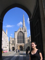 Katie at Norwich Cathedral
