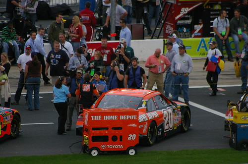 Tony Stewart's car pre-race. Smoke's car before race.