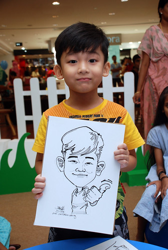 caricature live sketching for West Coast Plaza day 1 - 18