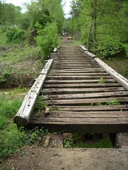 Railroad Tie Bridge on the Swamp Rabbit Trail