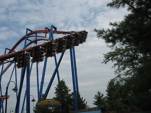 six flags great america superman. at Six Flags Great America