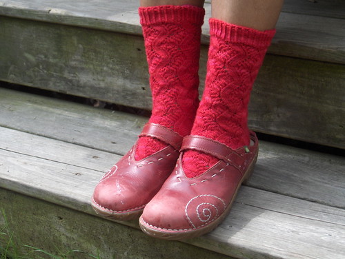Red Spring Forward Socks