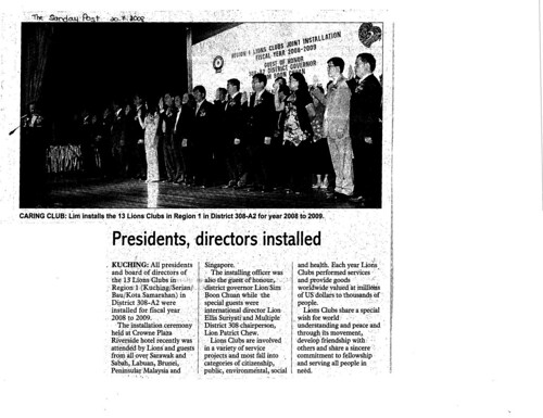 Presidents directors installed