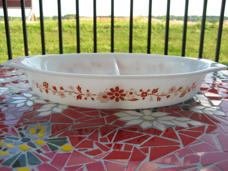 Pyrex Promotional "Floral" Divided