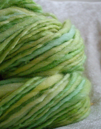 leafy - handspun yarn