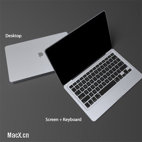 Apple NetBook con teclado
