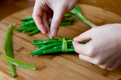 Tying Up Green Beans