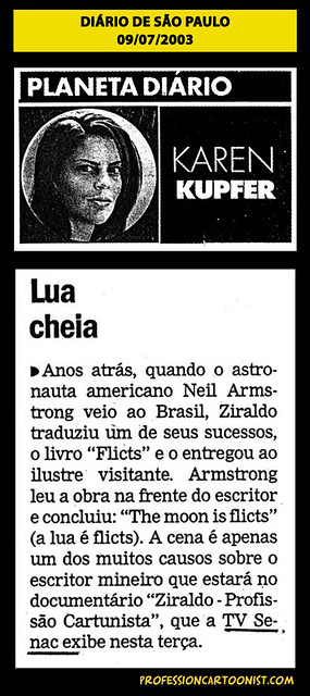 "Lua cheia" - Diário de São Paulo - 09/07/2003