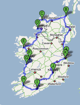 Our Ireland itinerary