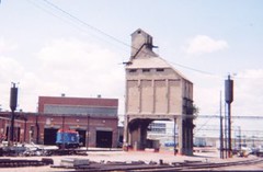 Old Chicago & NorthWestern Railroad steam era coaling tower. ( Gone.) Demolished on July 25th 2006. Chicago Illinois.