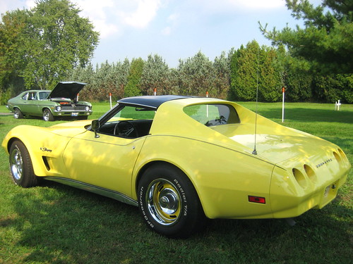 Yellow Corvette C3 Stingray Circa 1974