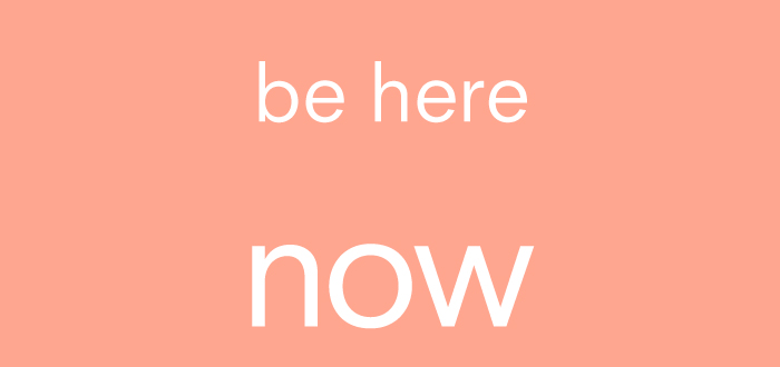 dash graphics typography pink be here now