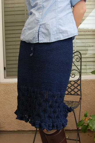 Indigo Ripples Skirt - front