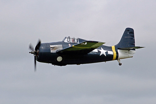 Warbird picture - F4F Wildcat fly-by