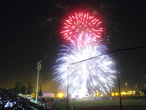 Fireworks at San Jose Giants Baseball 7/5/08