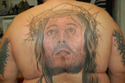 Religious Tattoo of Action Jesus Religious Tattoo of Action Jesus