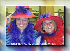 Jen and Amy red hat