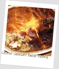 Coconut Croissant Bread Pudding