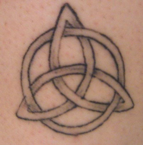 Celtic triquetra knot tattoo