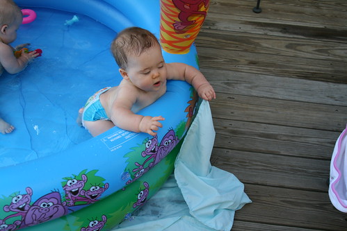Playing in the pool