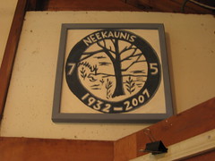 NeeKauNis' 75th Anniversary Plaque