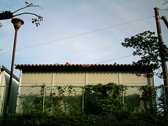 【写真】VQ3007で撮影した倉庫の上のボール達