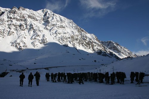 The Chilean Army Camp Portillo.