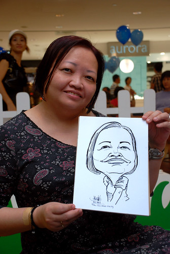 caricature live sketching for West Coast Plaza day 1 - 26