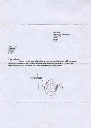 Thom Sends Me a Letter