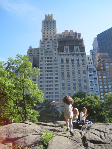 Running Over Rocks in Central Park