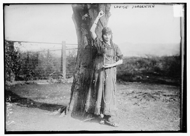 Louise Jorgensen in Indian dress (LOC)