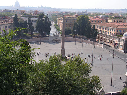 Piazza Del Popolo - vue du Pincio