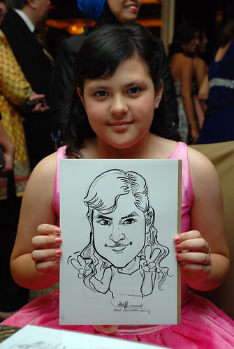 caricature live sketching for wedding dinner 120708  - 14