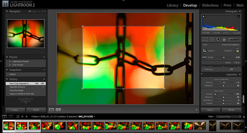 Lightroom 2.0 Allows Cropped Vignetting