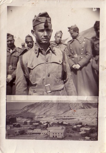 Luis Gonzalo Laguna cumpliendo servicio militar obligatorio en Sabiñanigo, Huesca