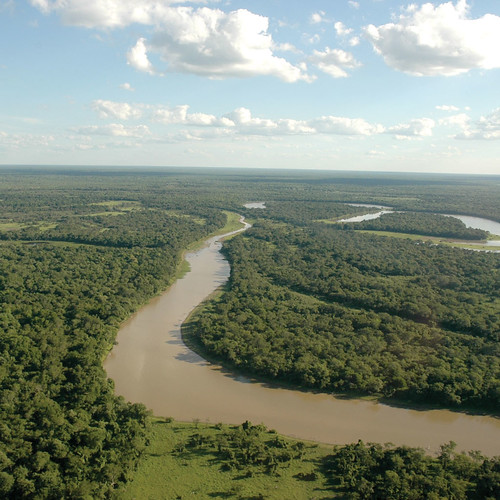 Le Río Bermejo, limite entre les provinces de Formosa et du Chaco. 