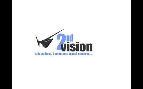 ms powerpoint logo. 2nd Vision opticians (fictional) logo using MS PowerPoint Put these on and