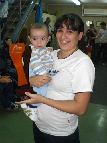 Lydia Muñoz con su hijo Cristian Dionis