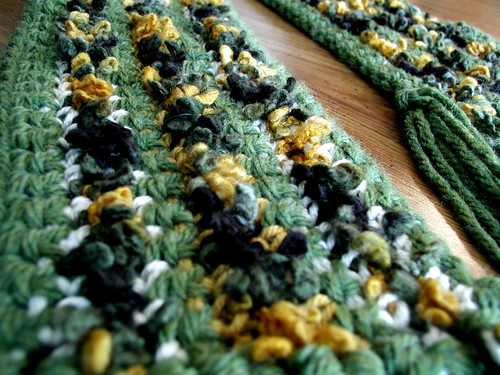 Crocheted Scarf Detail