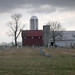 Amish Barn Near Graveyard