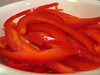Red pepper sliced