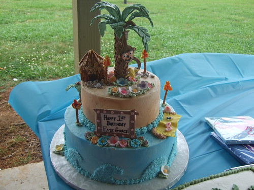 beach ball cake. Luau/Palm/Tiki/Beach Cake